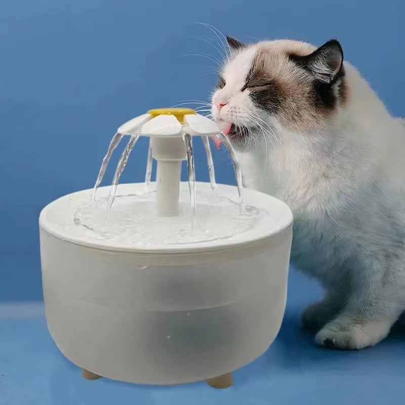 Cat Water Fountain, 1200 ml Automatic, Ultra-Quiet, USB, with Filter