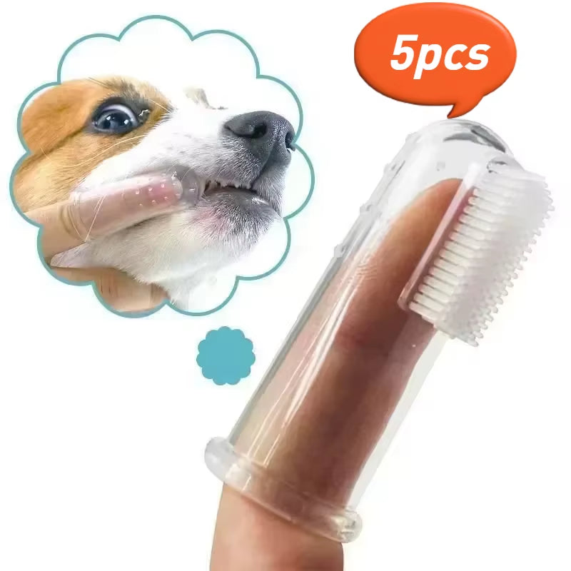Super Soft Pet Finger Toothbrush – Dog & Cat Dental Care Tool for Plaque and Bad Breath