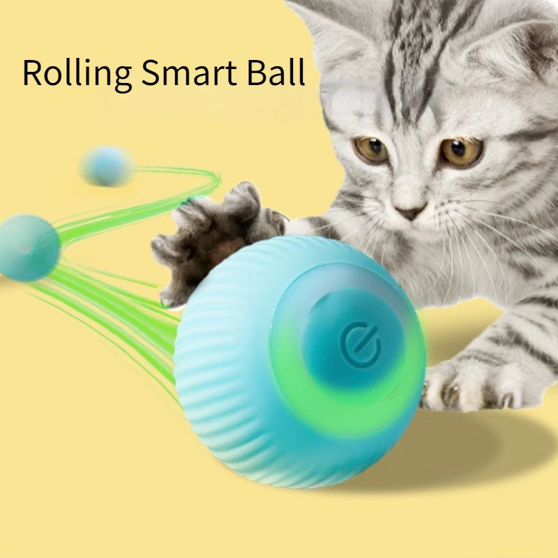 Smart Automatic Rolling Cat Toy – Interactive Self-Moving Ball for Indoor Cats