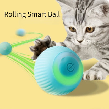 Smart Automatic Rolling Cat Toy – Interactive Self-Moving Ball for Indoor Cats