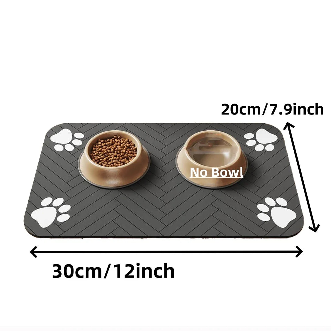 Pet Food & Water Mat – Absorbent, Waterproof, Quick-Dry