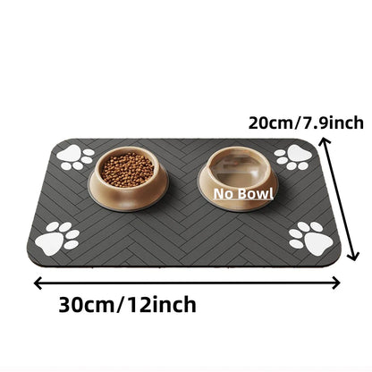 Pet Food & Water Mat – Absorbent, Waterproof, Quick-Dry